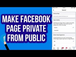 How to Make Facebook Page Private from Public