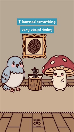 Just Learned This About Humans 🐦 Mushie & Birdie | Animation Meme | Original Audio: ‪@Poorfordummies‬