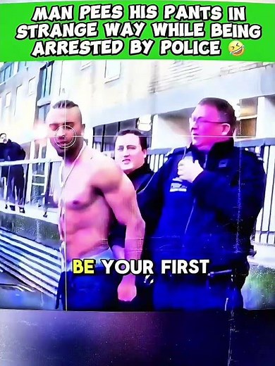 Man Pees His Pants in Strange Way While Being Arrested by Police