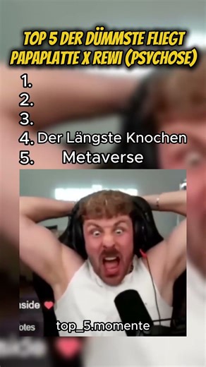 Rewi komplett am Ende 😂TOP Moment? 👇 #rewi #papaplatte #top5