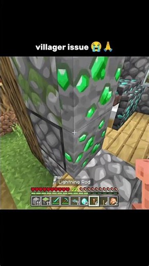 Minecraft Villager New Problem 😭🙏 #minecraft #minecraftshorts