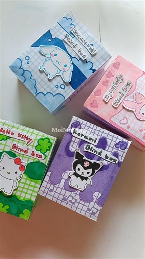 Sanrio blind boxs🫶🫶🩵 #papercraft #diy #paperdiy #blindbox