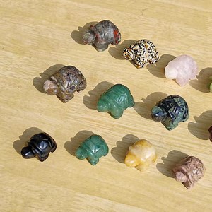 Hand-carved Gemstone Turtle Figurines | Natural Crystal Turtle Totem | Feng Shui Decor | Healing Stone Animal Carving | Gift for Her/him - Etsy