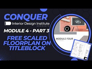 IDI MODULE 4 PART 3 - SketchUp Free 3 Ways to draw Furniture and Fixtures | Easy Scaled Title Block