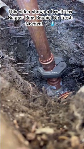 Pro-Press Copper Pipe Repair #Plumbing #MilwaukeeTools #Construction #PlumberLife #CopperPipe #Home