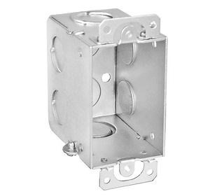 [Hot Item] Us Standard Waterproof Electrical Steel Junction Box 2-3/4" Metal Switch Boxes with Plaster Ears