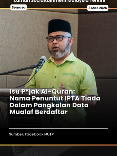 Kes Memijak Al-Quran: Penjelasan Dr Asmadi MUIP