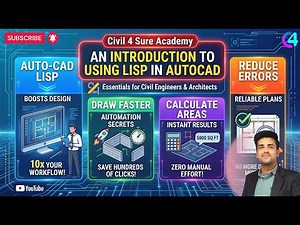 What is LISP in AutoCAD? | Complete Guide for Beginners | Civil 4 Sure Academy #autocad #cad #lisp