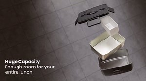 Electric Lunch Box Combo Set for Adults – Portable Food Warmer for Work, Heated Lunch Box for Office & Car Travel, Reheatable Meal Heater with Insulated Water Bottle, Personal Food Heating Container