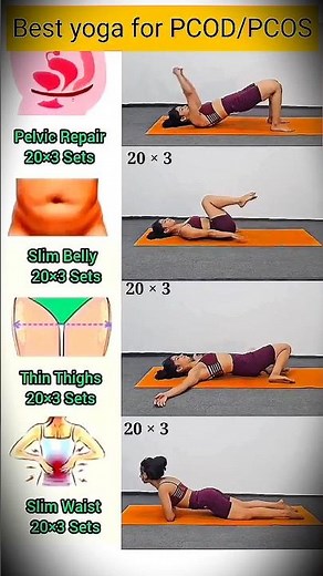 best yoga for pcod at home #fitness #yoga #motivation #fatloss