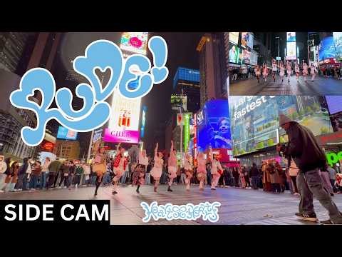 [SIDE CAM | KPOP IN PUBLIC TIMES SQUARE | ONE TAKE] Hearts2Hearts (하츠투하츠) - ‘RUDE!’ | Dance Cover