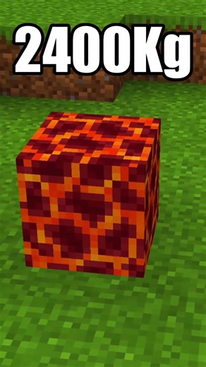 How much does a block of magma weigh?