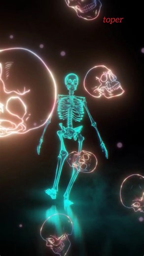 Blue skelet dance 👻 #trending #skeletondance