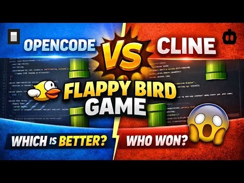 OpenCode vs Cline: Making a Flappy Bird Game