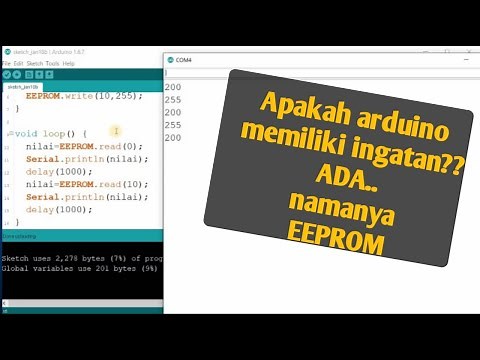 BELAJAR 19 PEMROGRAMAN ARDUINO - EEPROM (Electrically Erasable Programmable Read-Only Memory)