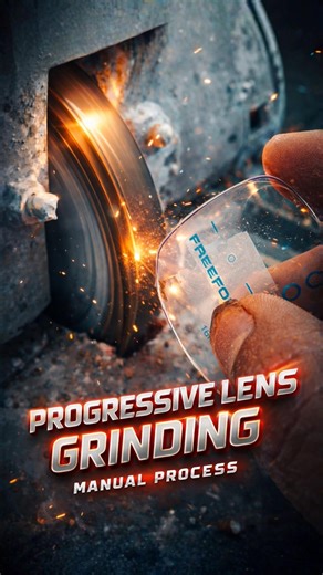 How To Grinding Progressive Lens Manually | Supra Frame Lens Grind