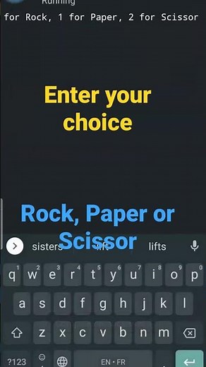 Rock Paper Scissor Java program #rockpaperscissors #code #coding #java