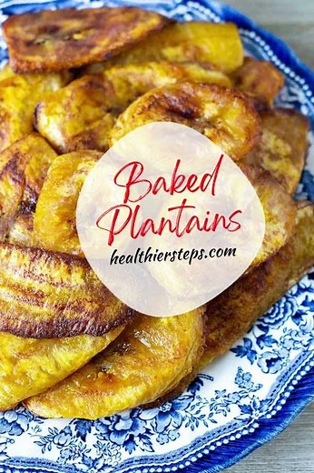 Baked Plantains Recipe | Baked Plantains Chips | Healthier Steps