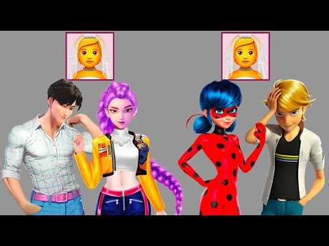 Epic Wedding Glow Up! 💍✨ | Rumi & Jinu vs Ladybug & Adrien