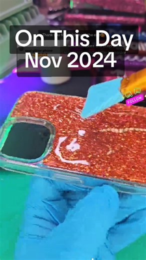 Let's seal a glitter phone case and pop socket! ✨️💕🥰 #glitter #phonecase #sealingglitter #craftideas #diycrafts | Maegen's Glitz and Glam