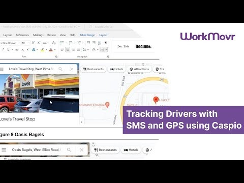 Tracking Drivers with SMS and GPS using Caspio
