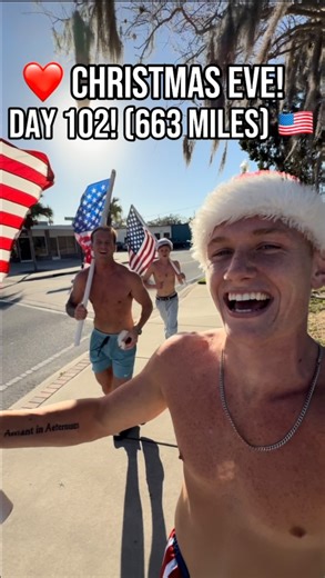 Teag “Pure Joy” McCoy ☀️ on Instagram: "Is Christmas your favorite time of the year?! Because it sure is mine! ❤️ Day 102! (663 Miles) 🇺🇸 Christmas Eve Edition! ❤️ #purejoy #godbless🇺🇸 #ifnotusthenwho"