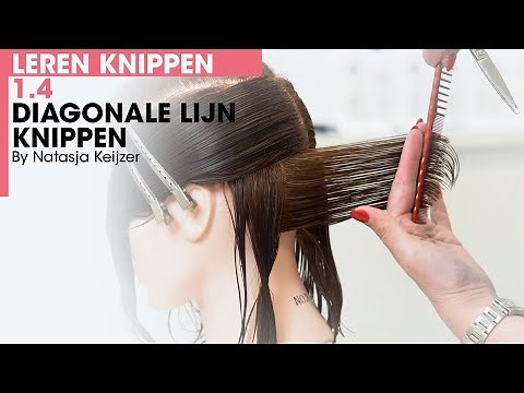 Leren Knippen 1.4 Diagonale lijn / Diagonale Boblijn by Natasja Keijzer