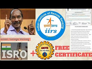 ISRO Launches Free Course with Certificate |Basic of Remote sensing,GIS &GNSS technology ISRO+AICTE