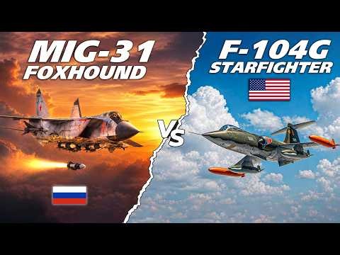 Mach 1.4 Dogfight - F-104G Starfighter Vs Mig-31 Foxhound | Digital Combat Simulator | DCS |