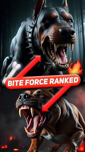Top 10 Dogs Most Dangerous Bites in the World 🦴 🐶💥