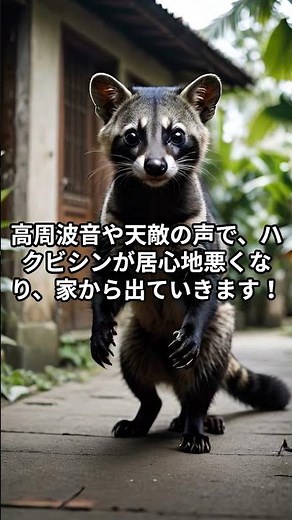 「夜中のドタバタ、その正体は…？ハクビシン撃退音で家を守る！」