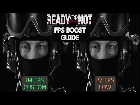 Ready Or Not FPS Boost Guide For Low End PCs. 211% FPS Boost With Custom Settings.