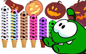 五颜六色的冰淇淋勺 学习水果和颜色 早教英语学习