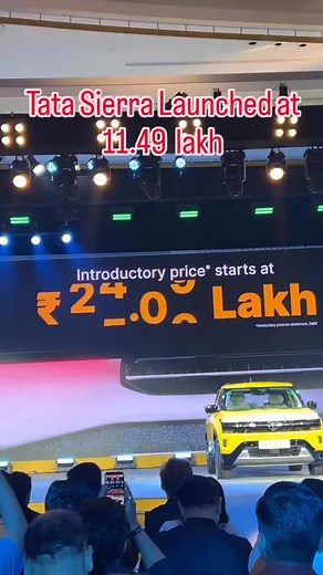 25 reactions | Finnally TATA Sierra launched at 11.49 lakh. #AutoNewsIndia #UpcomingCarsIndia #SUVLaunch2025 #ElectricSUVIndia #TrendingReelsIndia #ViralReels #CarReels #TataSierra #NewSierra #Sierra2025 #TataMotors #TataEV #instagood #instagram #viral #bikegram | Chetan Sharma | Facebook