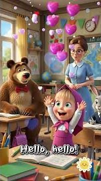 Every Day I Go To School | Masha and the Bear Educational Song for Kids 🎒📚