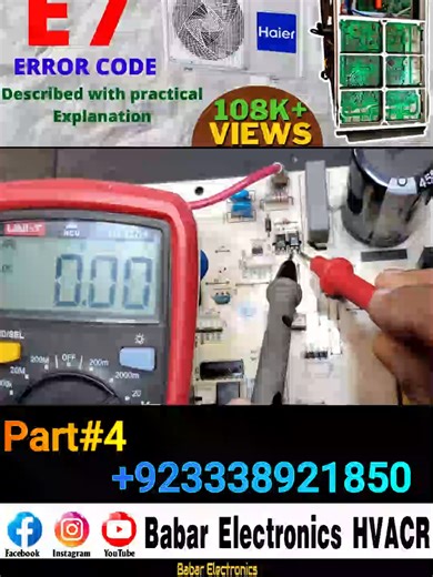 #Creatsearchinsight Haier DC inverter AC E7 error code By Babar Electronics HVACR #unfreezmytiktokaccount #Haier #DCInverterAC #E7ErrorCode #BabarElectronics #HVACR #HomeCooling #AirConditioning #TechFix #EnergyEfficient #ClimateControl #SmartHome #CoolingSolutions #InstallRepair #CustomerService #TechSupport #ElectronicsShop #HomeAppliances #HVACLife #ErrorCodeSolution #unfreezemyaccoun😭😭😭💔💔💔 #BabarElectronicsHVACR #hvacrtrainingsymposium #BabarHVAC #hvacrtechlife #CustomerSupport #Engine