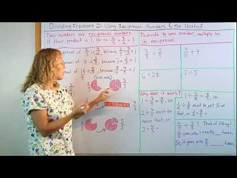How to divide fractions & reciprocal numbers