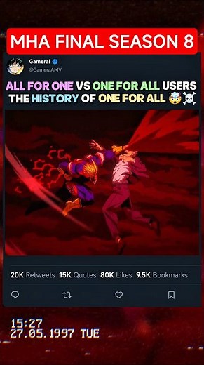 ALL FOR ONE vs ONE FOR ALL USERS | The HISTORY of ONE FOR ALL 🤯☠️ | #myheroacademia #edit #anime