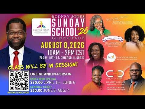 Upcoming Sunday School Conference 2026, Pastor Rodney Jones