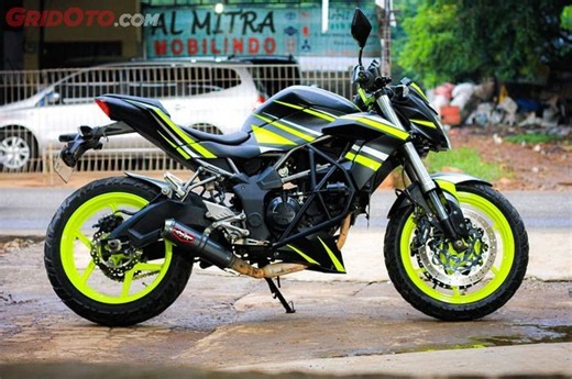 Ternyata Begini Cara Repaint Body Motor Warna Kuning Stabilo - Gridoto