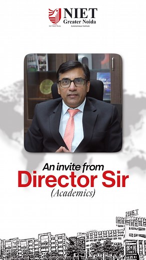 Dr. Anil Ahlawat, Director (Academics), NIET Greater Noida, warmly invites all students, researchers, and industry experts to the IEEE International Conference – Emergin’25, scheduled for 28 & 29 November 2025. This conference is an exceptional platform to exchange ideas, explore emerging technologies, and innovate for a more sustainable future. He encourages every participant to learn actively, engage deeply, and network meaningfully, transforming ideas into impactful real-world outcomes. Wishi