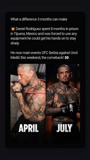 From Prison to the UFC Main Event: Daniel Rodriguez's Incredible Comeback Story �