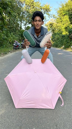 4 Ta Pocket Umbrella Vs Pink Waterproof Folding Umbrella☂️ Unboxing