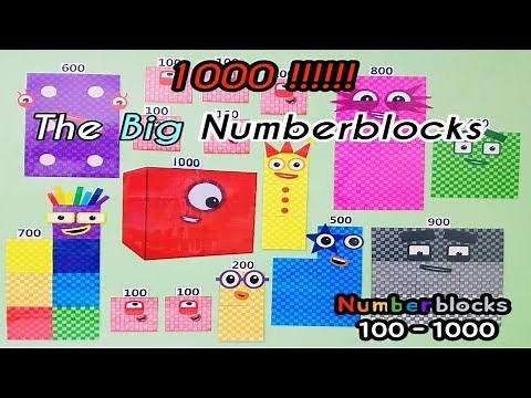 Numberblocks 1000 - learn to count official numberblocks 900, 800, 700, 600, 500, 400, 300, 200, 100