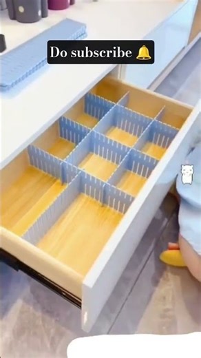 Adjustable Interlocking Drawer Divider Set for Home and Office Organization #viral #trending #shorts