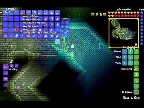 Terraria 1.2 Guide; Crimson Key, Chest, and Vampire Knives