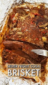 Passover Coca Cola Brisket Best brisket of life - and I’m not even exaggerating . Yes it takes 2 days to make but it’s really stupid simple and you really want to make it this way. The meat will be juicy and melt in your mouth with the most delicious savory sweet flavor. Always use a second cut brisket for the most tender results. And yes you can use Coke Zero if you want to cut out some of the sugar. But I recommend full KFP coke it’s delicious. RECIPE: 2-4 LB 2nd cut brisket 2 onions, sliced C