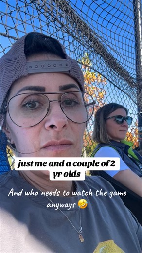 9.3K views · 693 reactions | Just me not watching the game and chatting with some 2 yr olds. 勺 | Danielle Salinger | Facebook