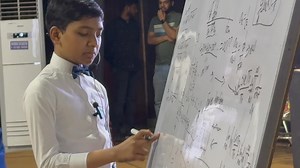 532K views · 16K reactions | Indian students' English impresses me even more than their math abilities. Don't get me wrong—they love math too! Just look at the auditorium. Some students even left their seats and sat on the floor in front of my lecture board just to get a closer view. Here’s a student from Burdwan University who speaks better English than many American students. | Suborno Isaac Bari | Facebook