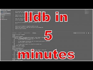 Quick and Dirty LLDB: All you need in 5 minutes.